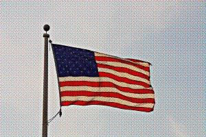 Pop Art American Flag